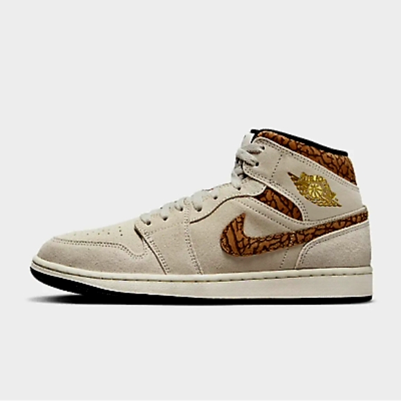 Air Jordan 1 Retro Mid SE Brown Elephant - Picture 2 of 6